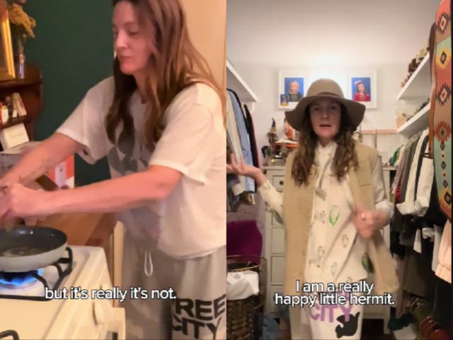 <p>Drew Barrymore showcases her home on TikTok</p>