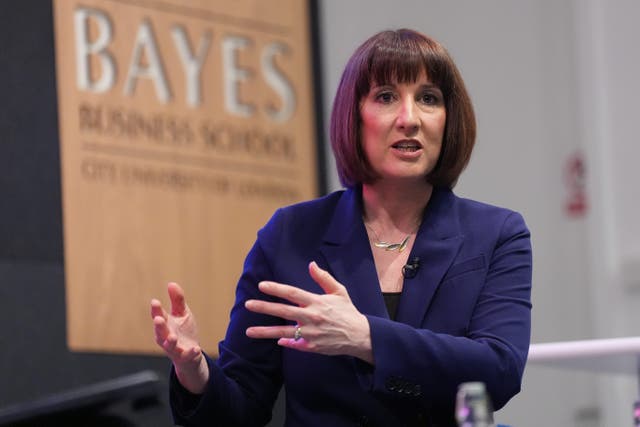 <p>Shadow chancellor Rachel Reeves giving the Mais lecture </p>