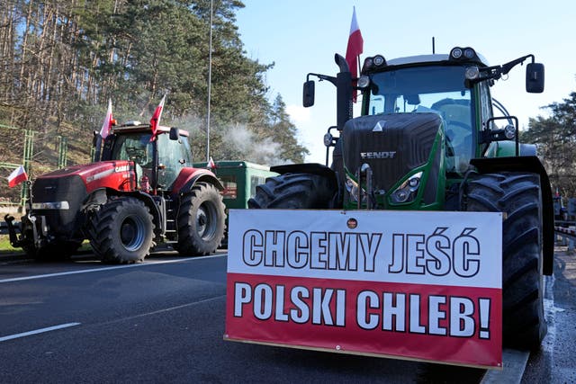 Poland Farmer Protest Border