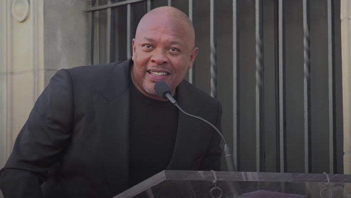 <p>Eminem, 50 Cent and Snoop Dogg reunite with Dr Dre in Los Angeles.</p>