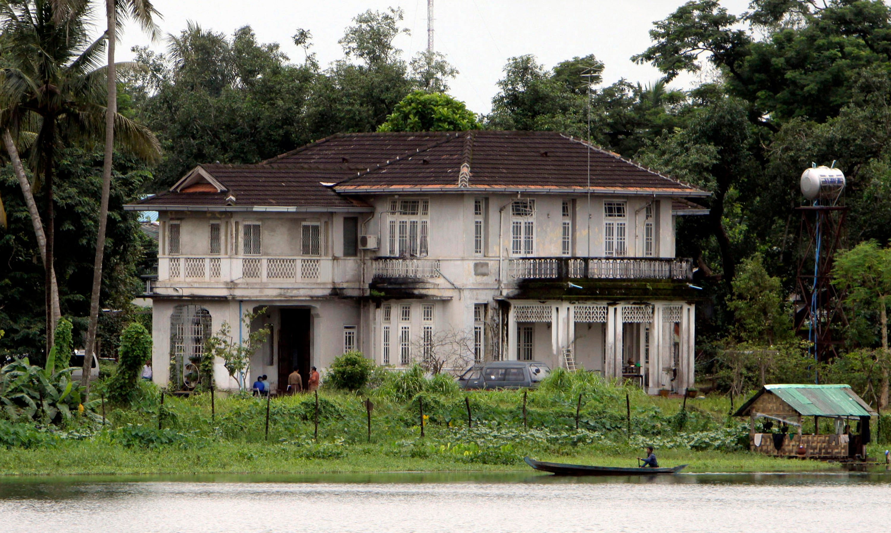 The lakeside home of Myanmar’s pro-democracy leader Aung San Suu Kyi in Yangon, Myanmar, seen here in August 2009
