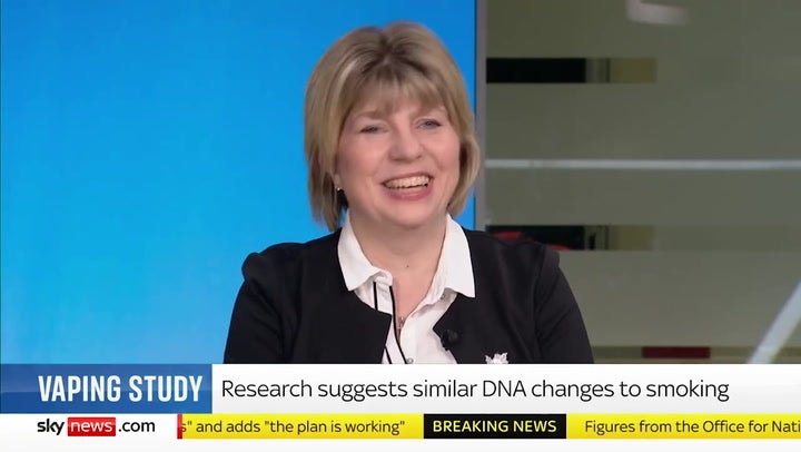 <p>Health minister tells husband to stop vaping during live TV interview.</p>