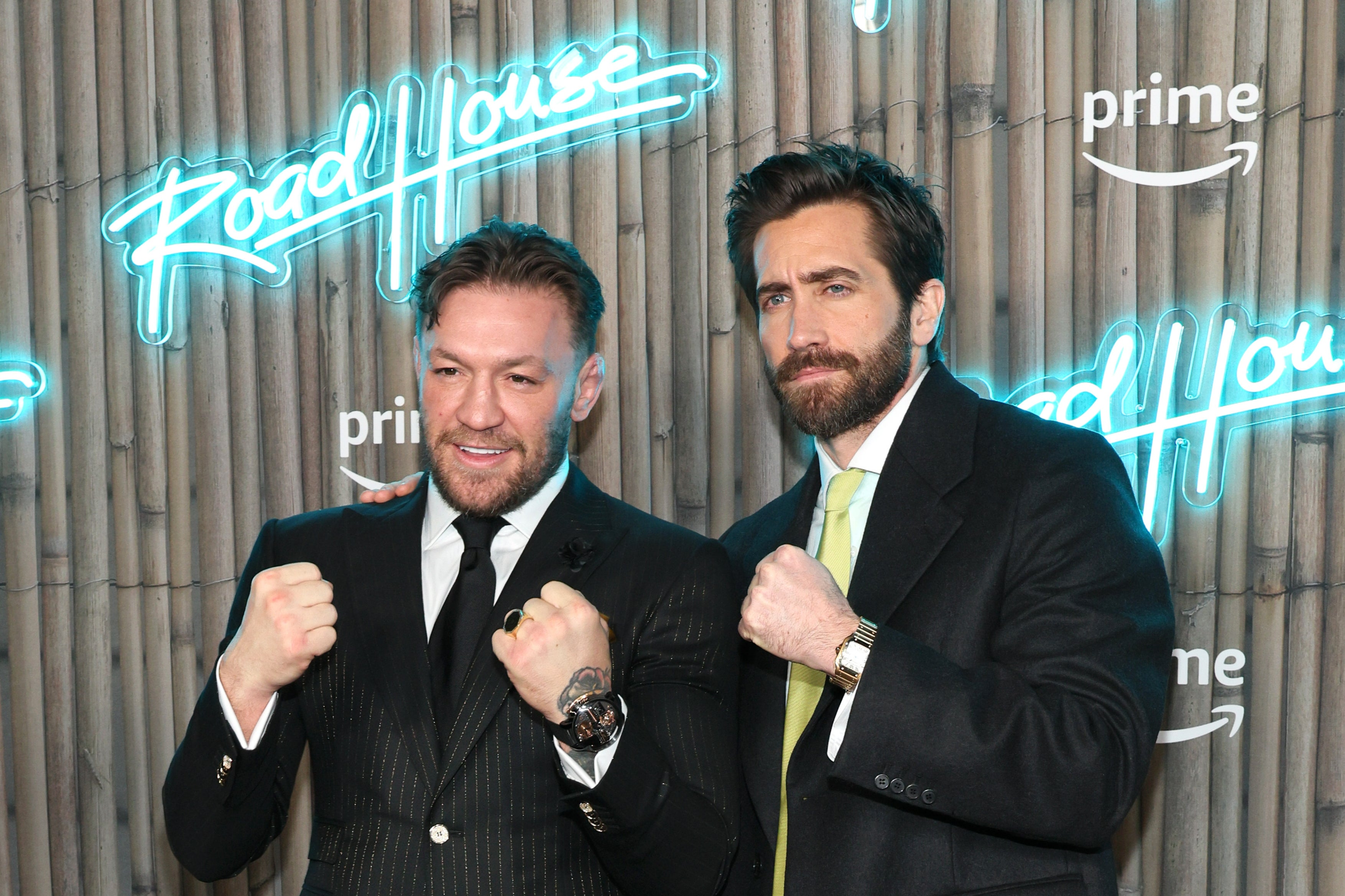 Conor McGregor and Jake Gyllenhaal at the ‘Road House’ New York premiere