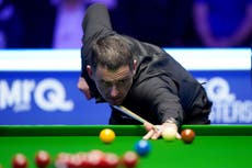 What time does Ronnie O’Sullivan play today?