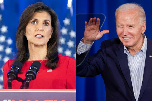 <p>The Biden campaign has been attempting to recruit Haley donors to their side</p>