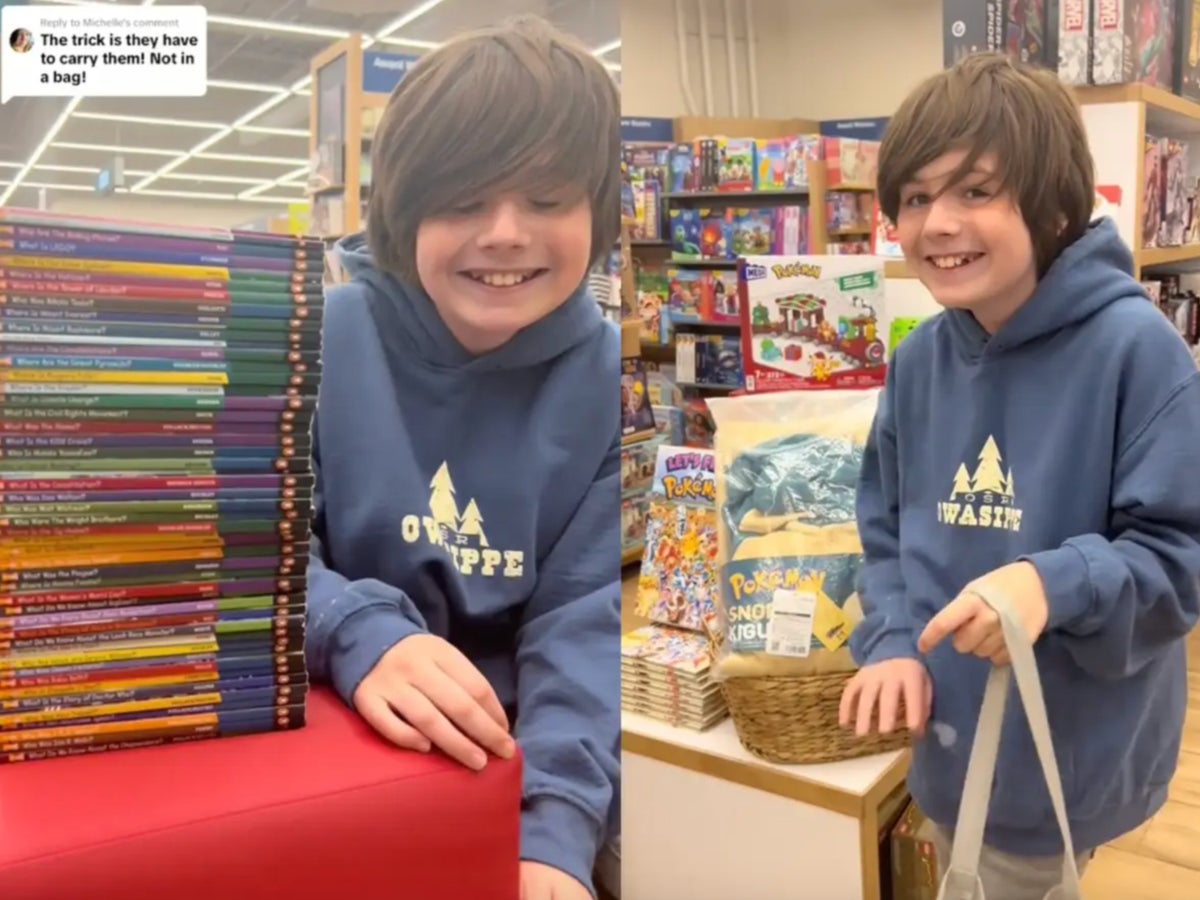 Mother surprises son with Barnes & Noble shopping spree on his birthday