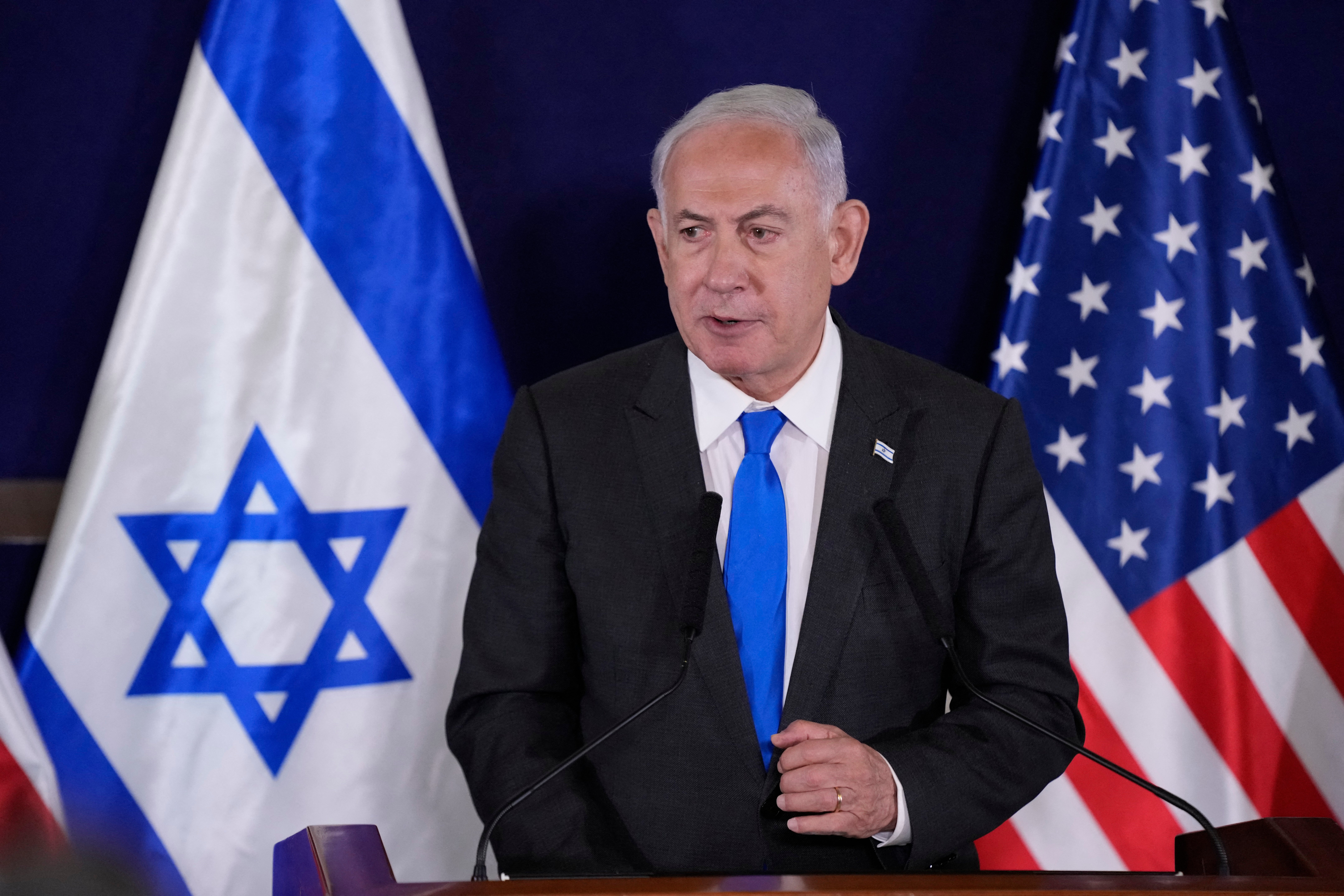Israel’s prime minister Benjamin Netanyahu spoke with GOP senators on Wednesday afternoon