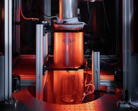 Experimental set up in the lab used in the black hole research