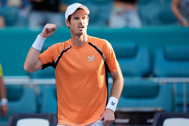 Andy Murray recorded a big win in Miami (Wilfredo Lee/AP)
