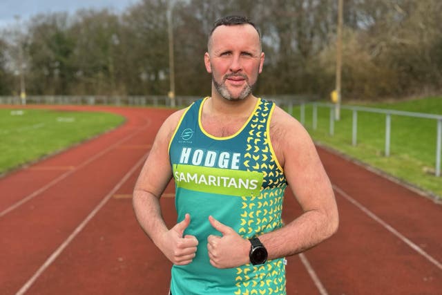 Dan Hodges, who tried to take his own life in 2017, will run the TCS London Marathon on April 21 for the charity Samaritans (Handout/PA)