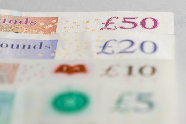UK Government borrowing hit £8.4 billion last month (Dominic Lipinski/PA)