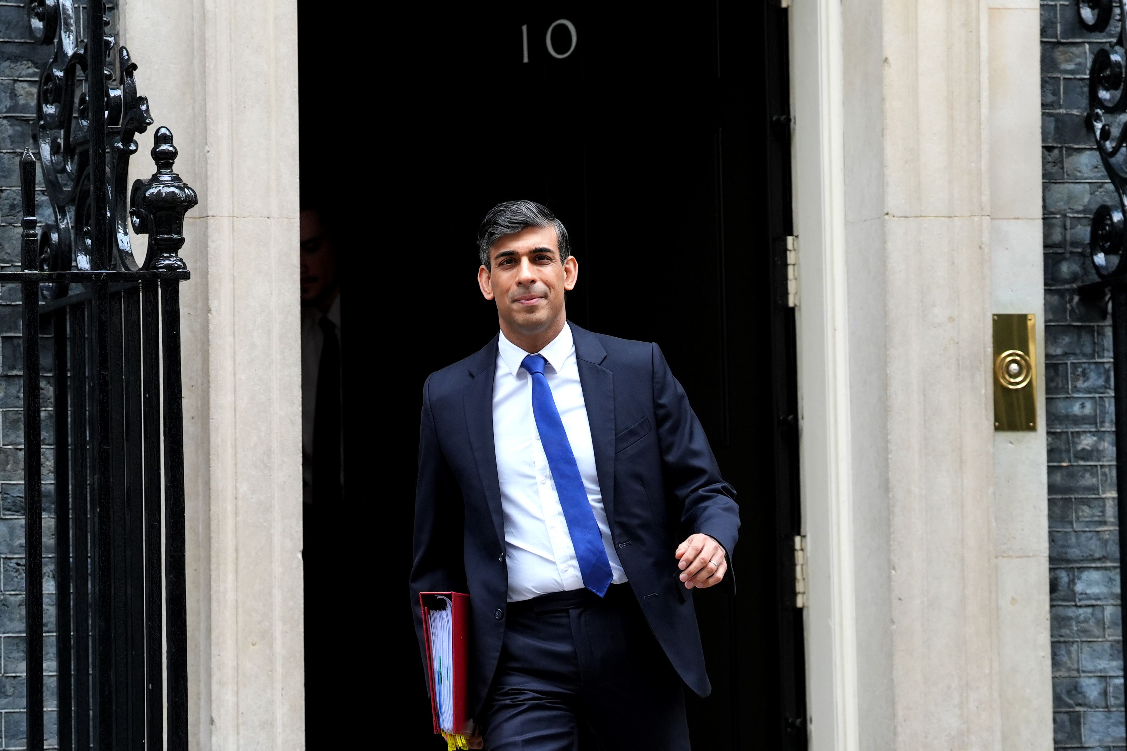 Prime Minister Rishi Sunak departs 10 Downing Street, London, to attend Prime Minister’s Questions at the Houses of Parliament. Picture date: Wednesday March 20, 2024.