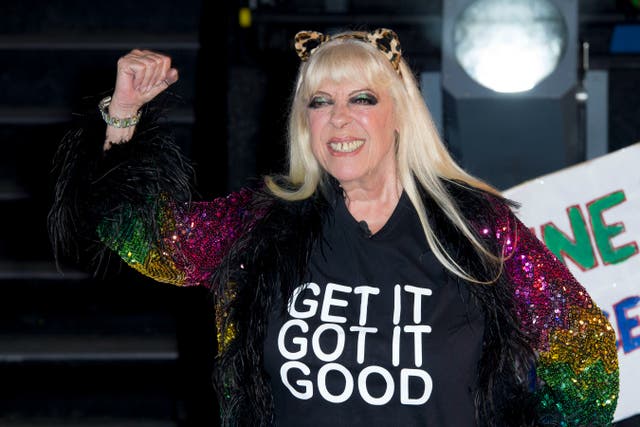 <p>Julie Goodyear exiting the Celebrity Big Brother house in 2012</p>