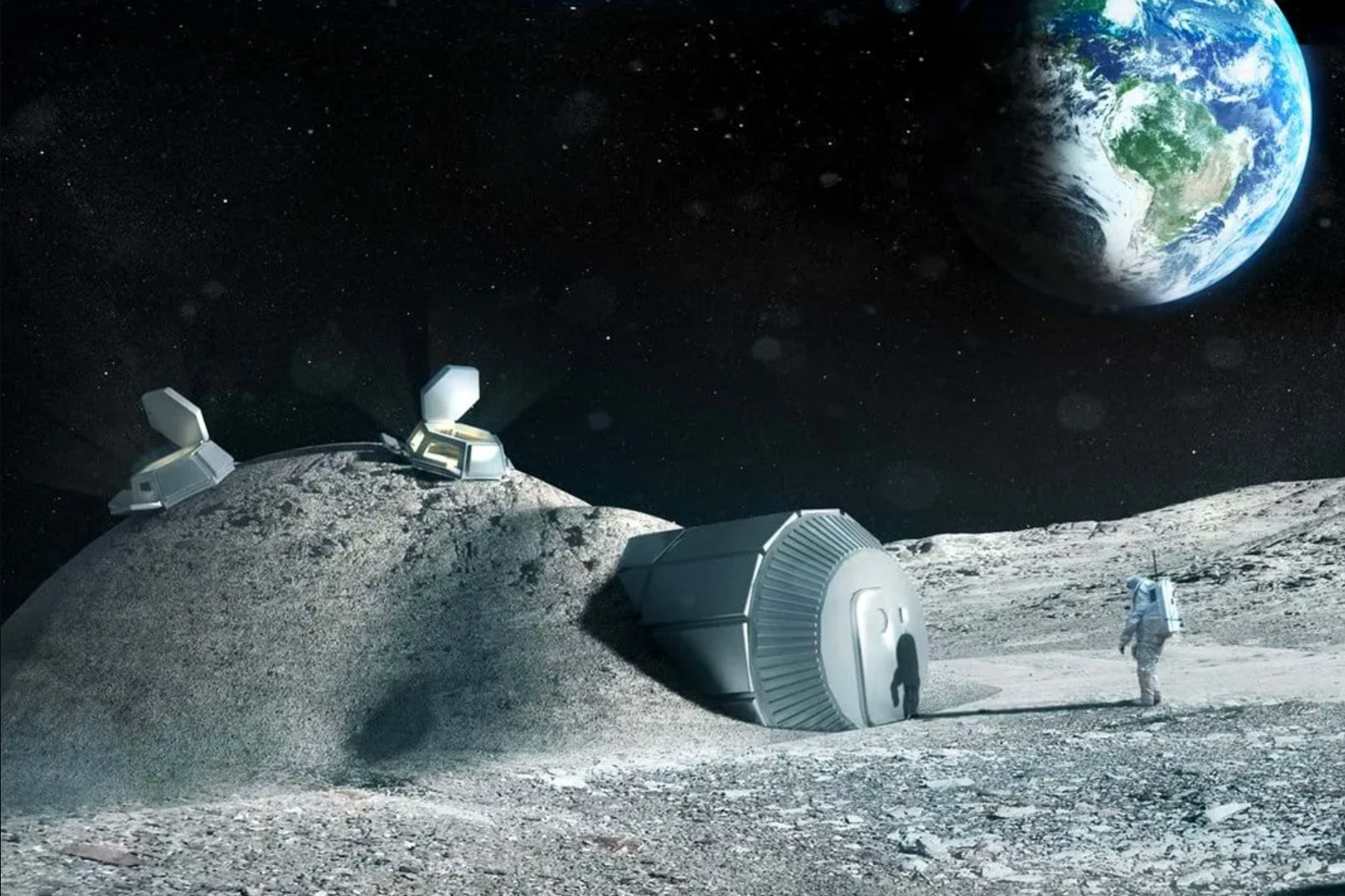 A concept for a lunar base that would allow humans to establish a permanent presence on the Moon