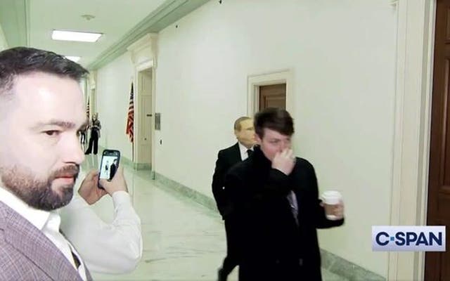 <p>US congressman wears Putin mask to Biden impeachment hearing.</p>