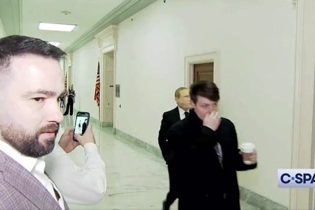 <p>US congressman wears Putin mask to Biden impeachment hearing.</p>