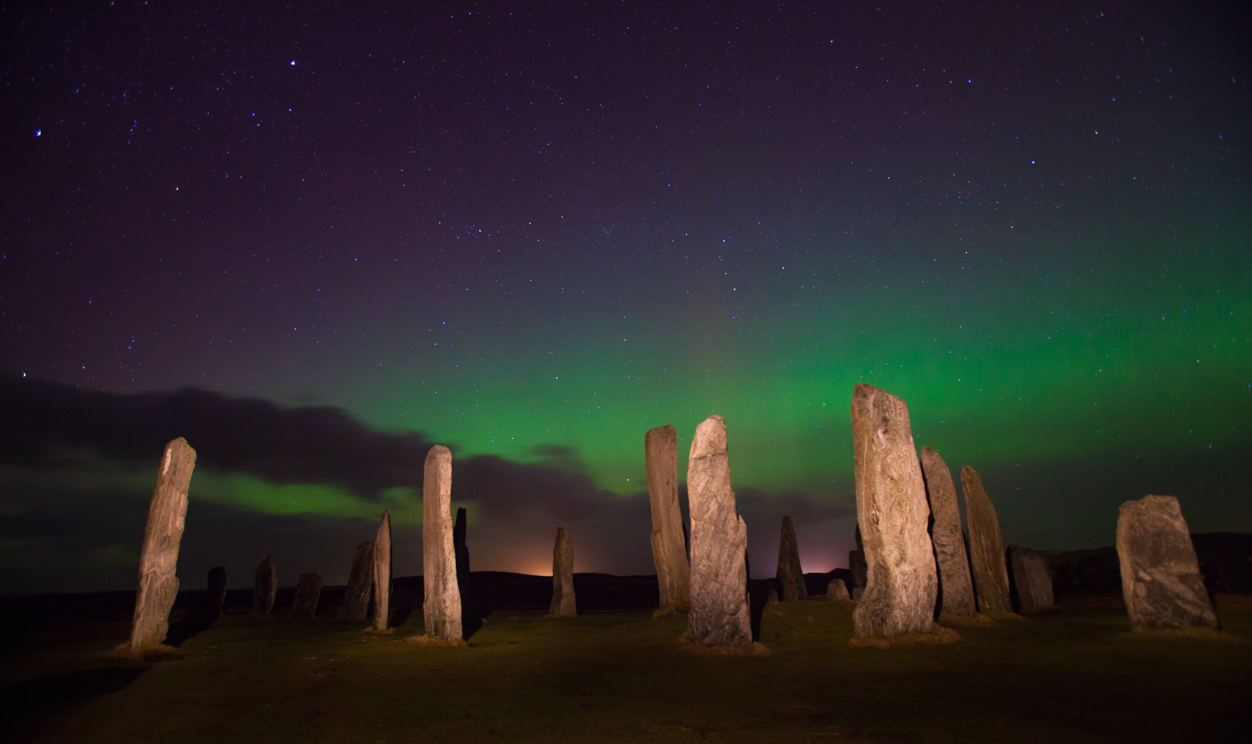 <p>The Northern Lights make rare appearances over the UK </p>