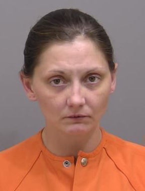 Katrina Baur pictured following her arrest in February 2024