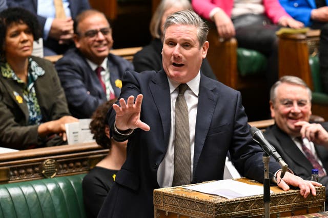 <p>Keir Starmer in action in the House of Commons </p>