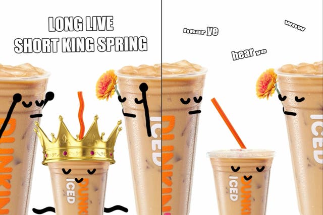 <p> Fans praise Dunkin’ ‘short king’ menu item: ‘My time is now’ </p>