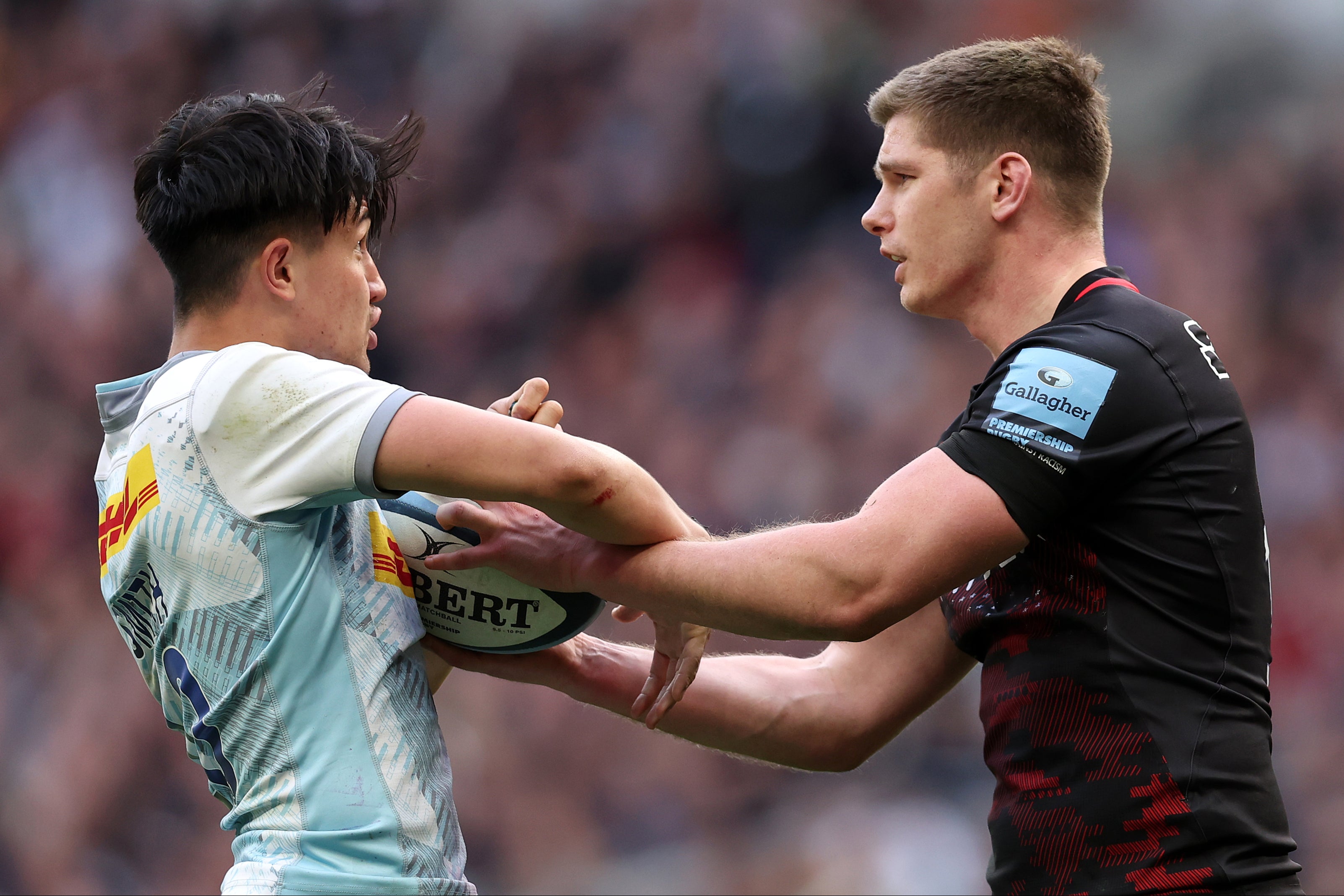 Saracens and Harlequins will again battle at the Tottenham Hotspur Stadium