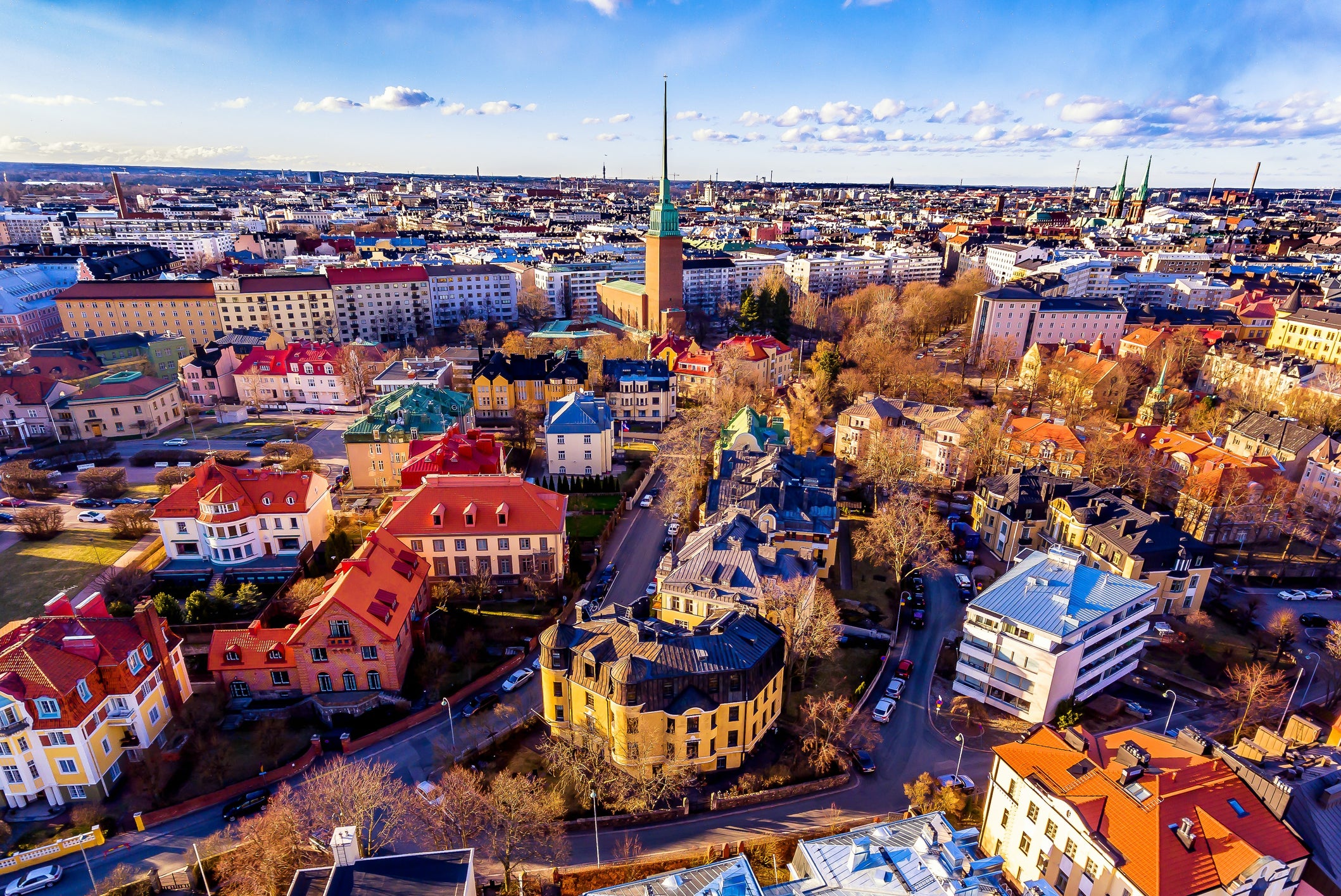 Helsinki city has reported a smell of burnt rubber