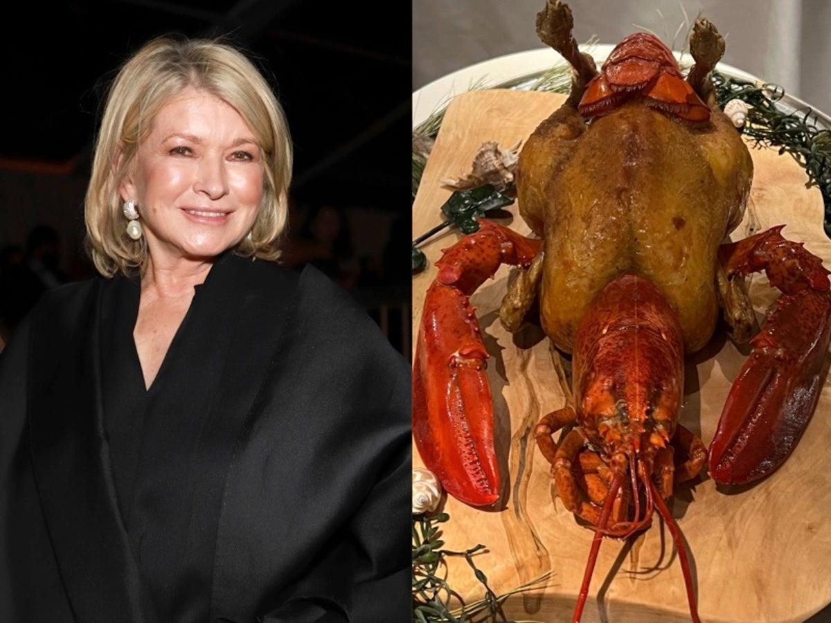 Martha Stewart’s roast chicken and lobster meal has fans terrified: ‘Chicken of the sea’