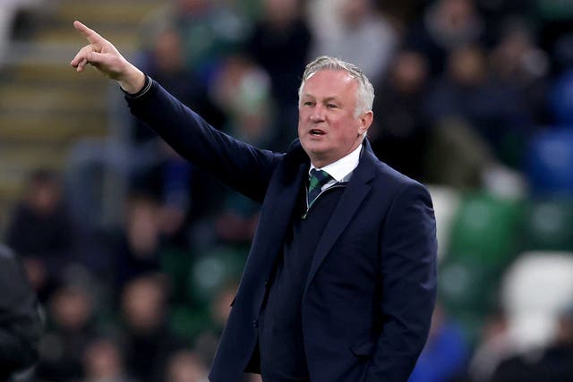 Michael O’Neill’s Northern Ireland side will play Romania in a friendly on Friday (Liam McBurney/PA)