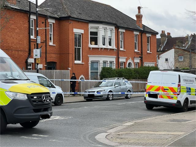 <p>Police have cordoned off an area in Staplehurst Road, Hither Green  </p>