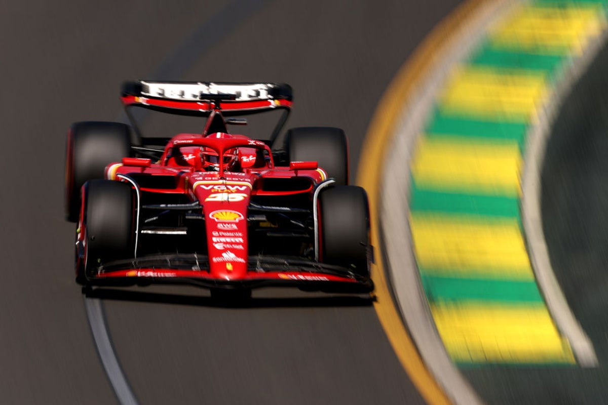 Charles Leclerc fastest in Australia FP1 as Lewis Hamilton struggles