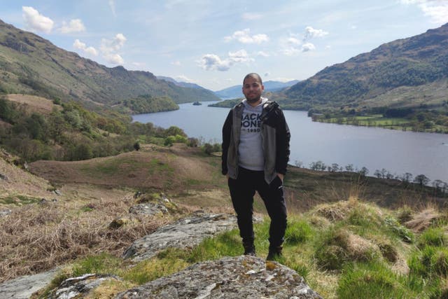 Mahmoud Almassri moved to Edinburgh in 2021 to study a PhD in physics (Mohammed Sabbah/PA)