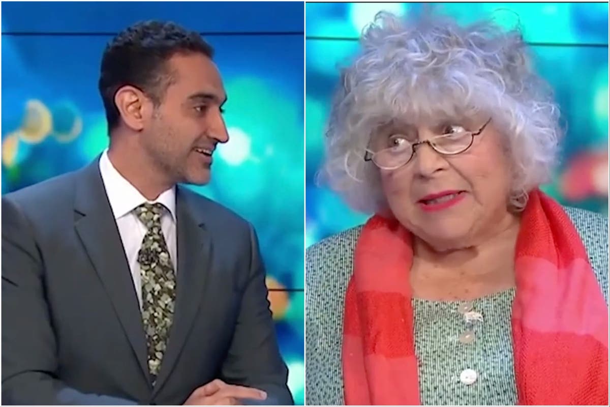 Miriam Margolyes makes TV audience gasp as she asks interviewer: &lsquo;What are you? Sort of brown?&rsquo;