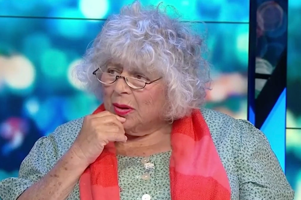 Miriam Margolyes was appearing on the show to call for a ceasfire in Gaza