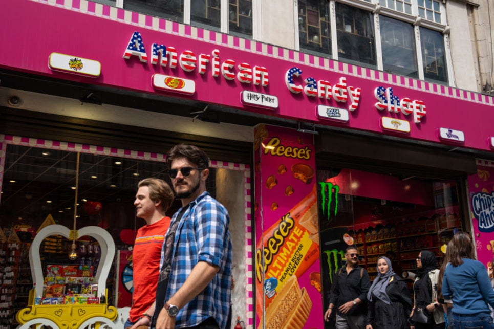 Sweet nothings: One of the many controversial American candy shops currently sitting mostly empty in central London