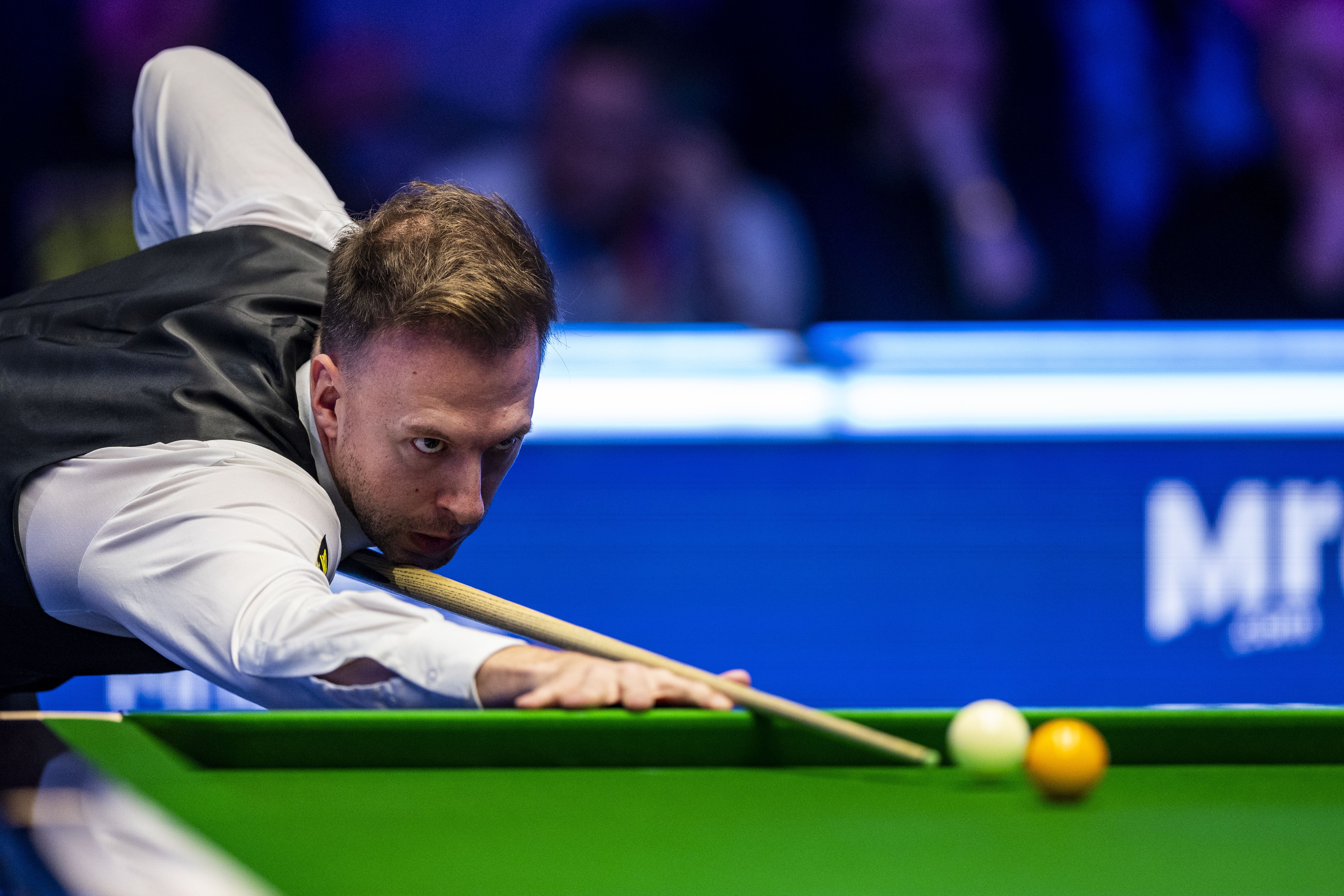 Judd Trump remains on course to retain the title he won in 2019 (Steven Paston/PA)