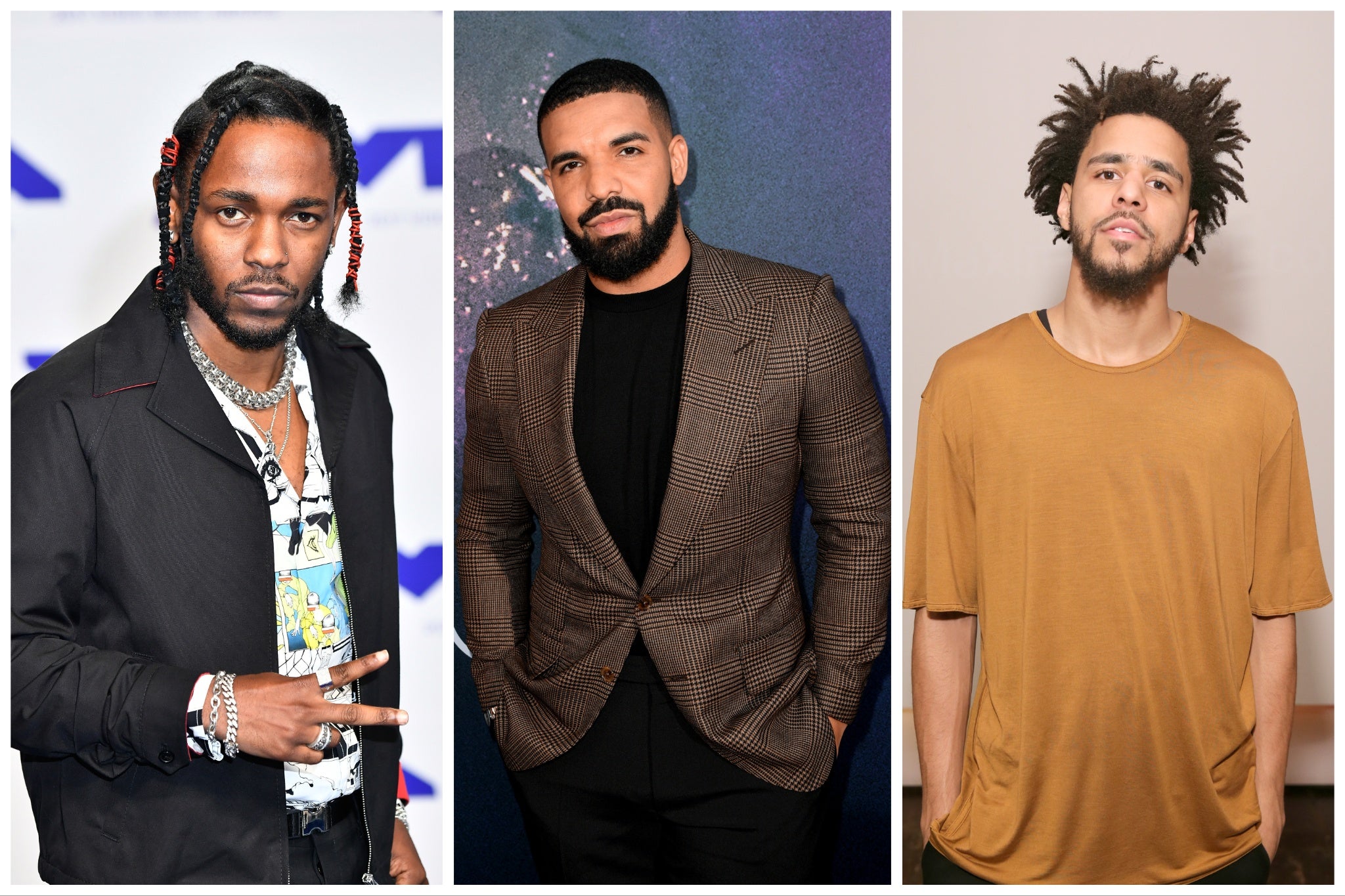 Kendrick Lamar, Drake and J Cole