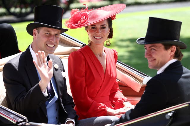 <p>William and Kate at Royal Ascot in 2023</p>