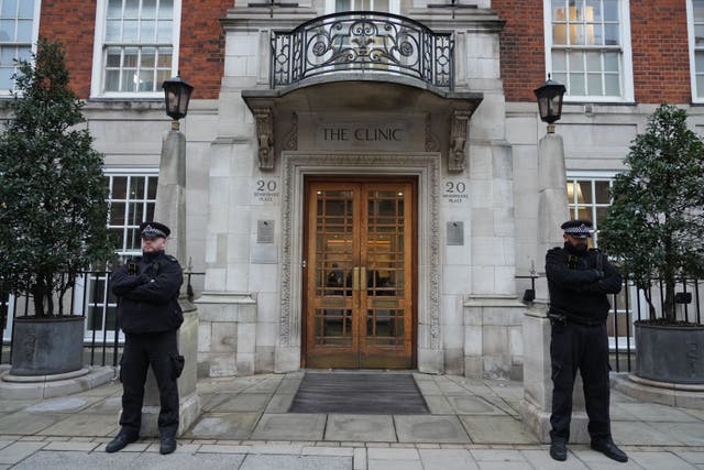 The London Clinic, where Kate underwent abdominal surgery (PA)