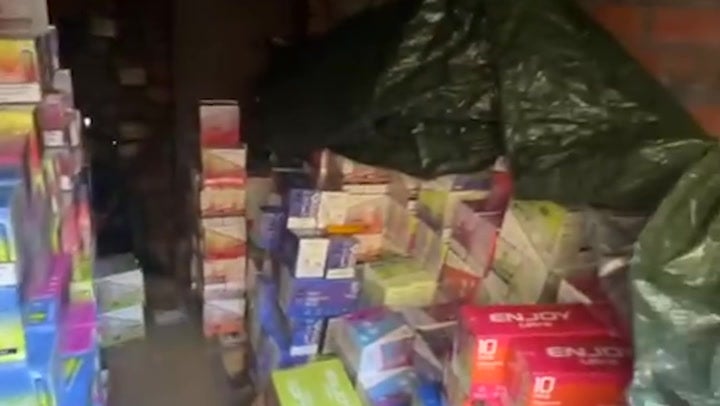 <p>Illegal vapes with a street value of nearly £50,000 have been found in a disused Second World War bunker in a Swanseagarden</p>