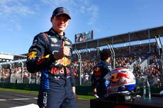 Max Verstappen secures pole position in Australia as Lewis Hamilton falters