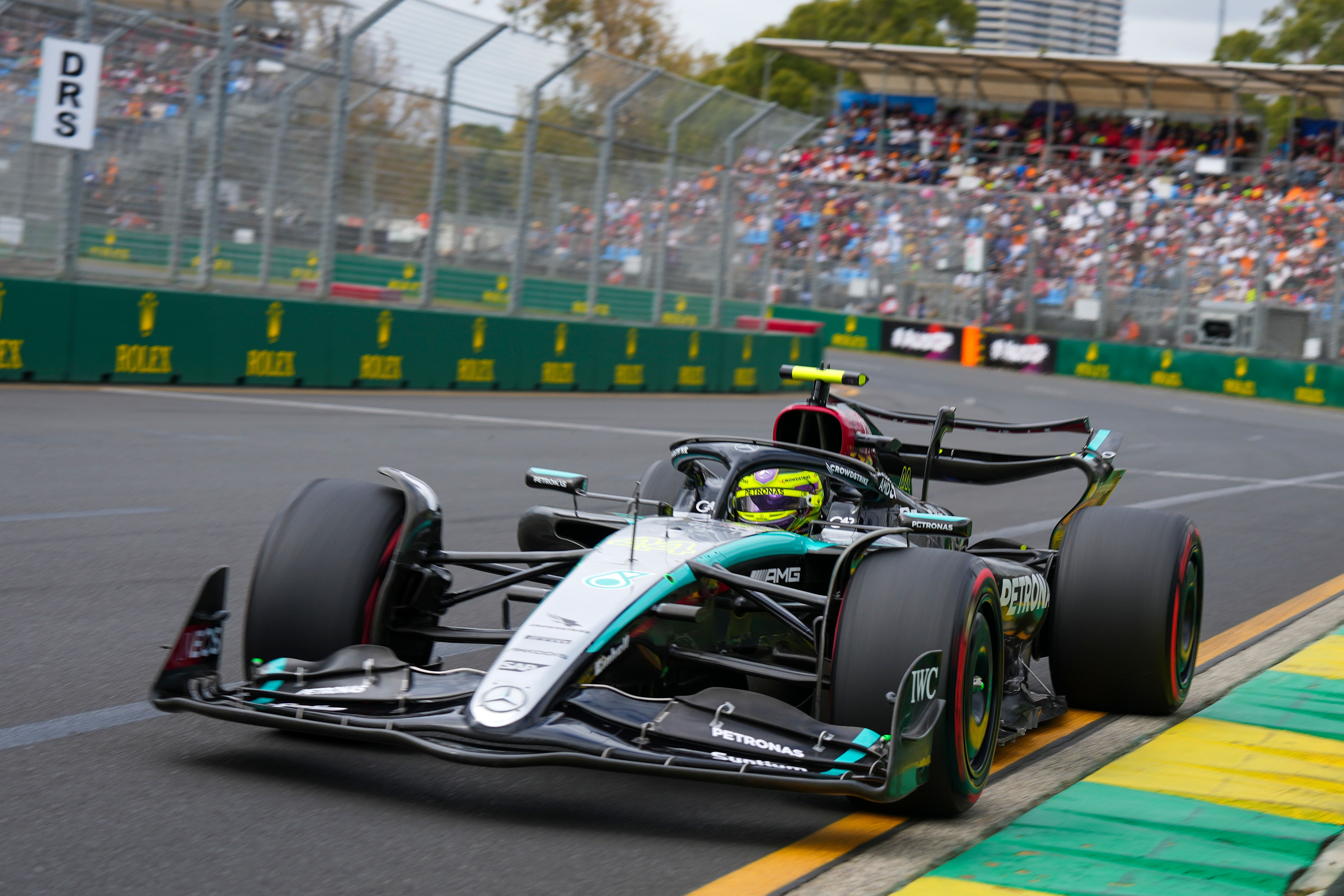 Hamilton is not a fan of his Mercedes car (Asanka Brendon Ratnayake/AP)