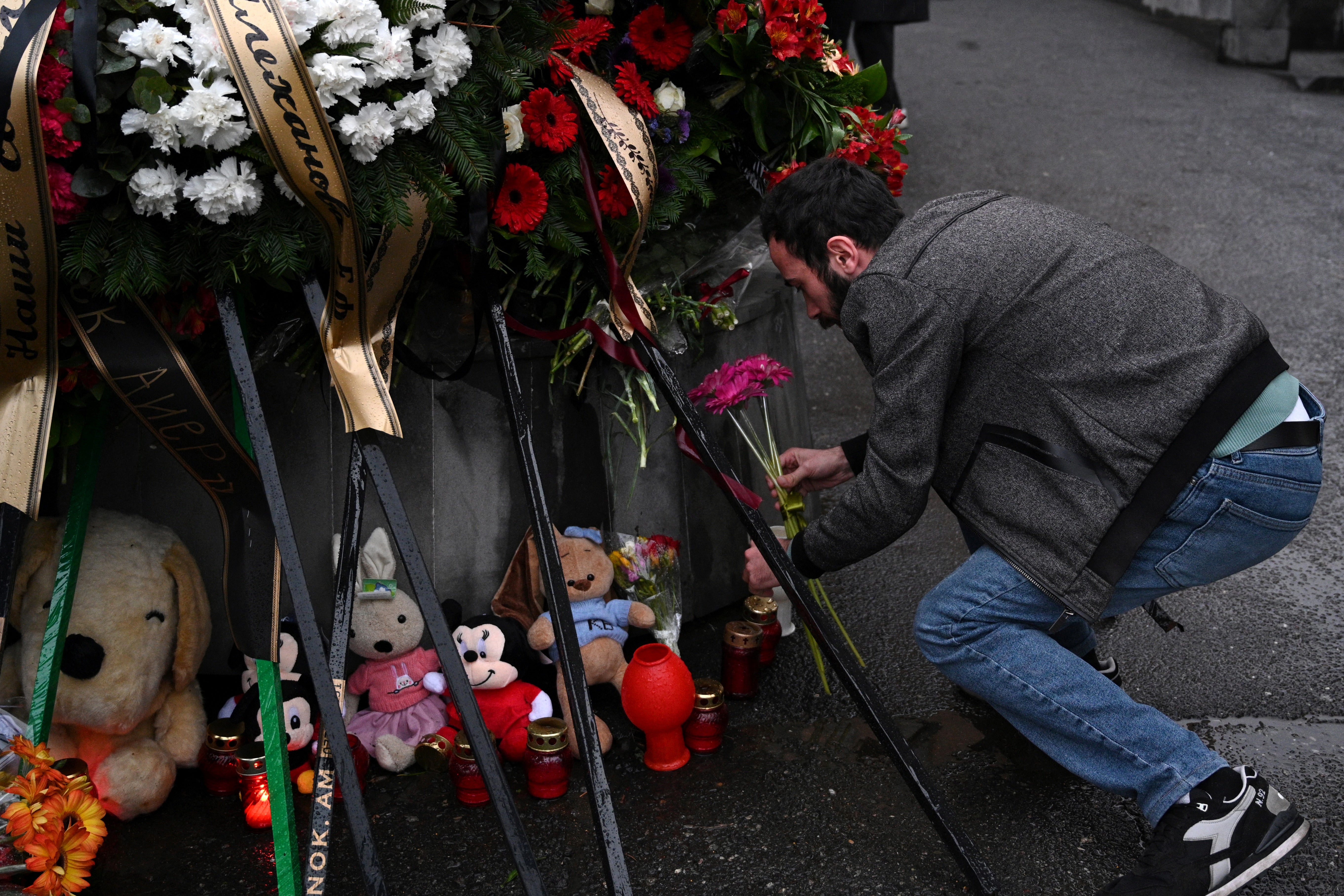 Russia announced a national day of mourning on Sunday