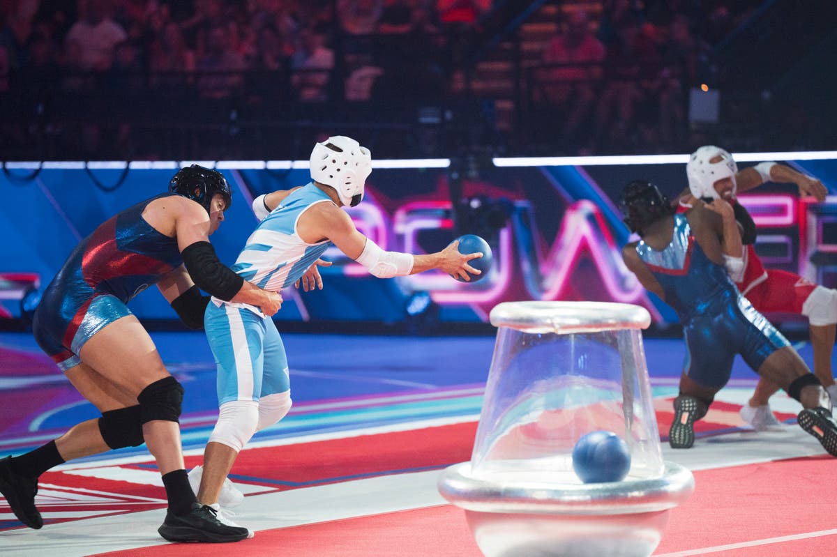 Gladiators semi-final halted as contestant suffers injury after tackle