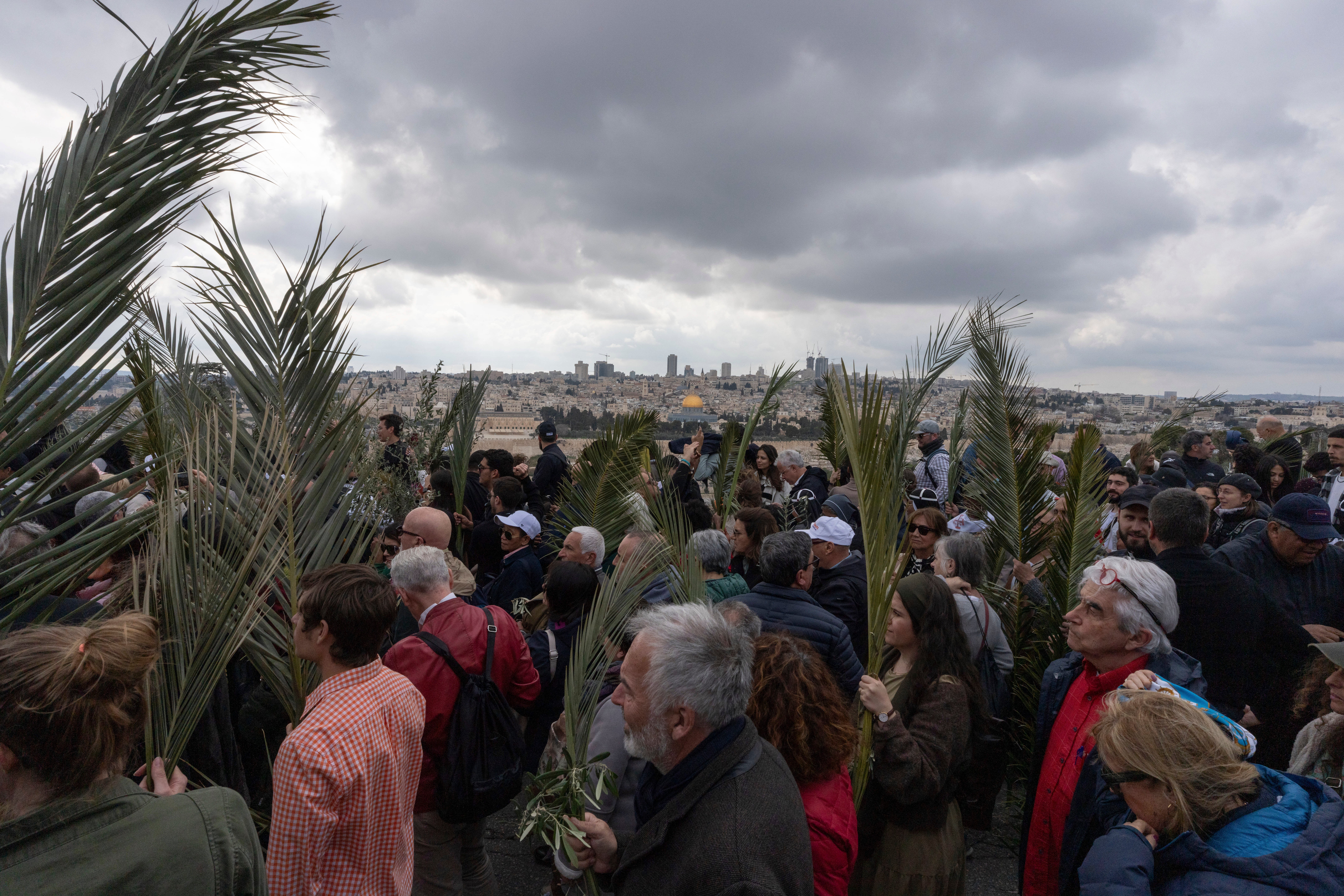 Israel Palestinians Palm Sunday