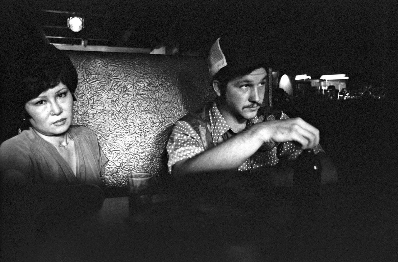 Punters in a Honolulu bar, 1976