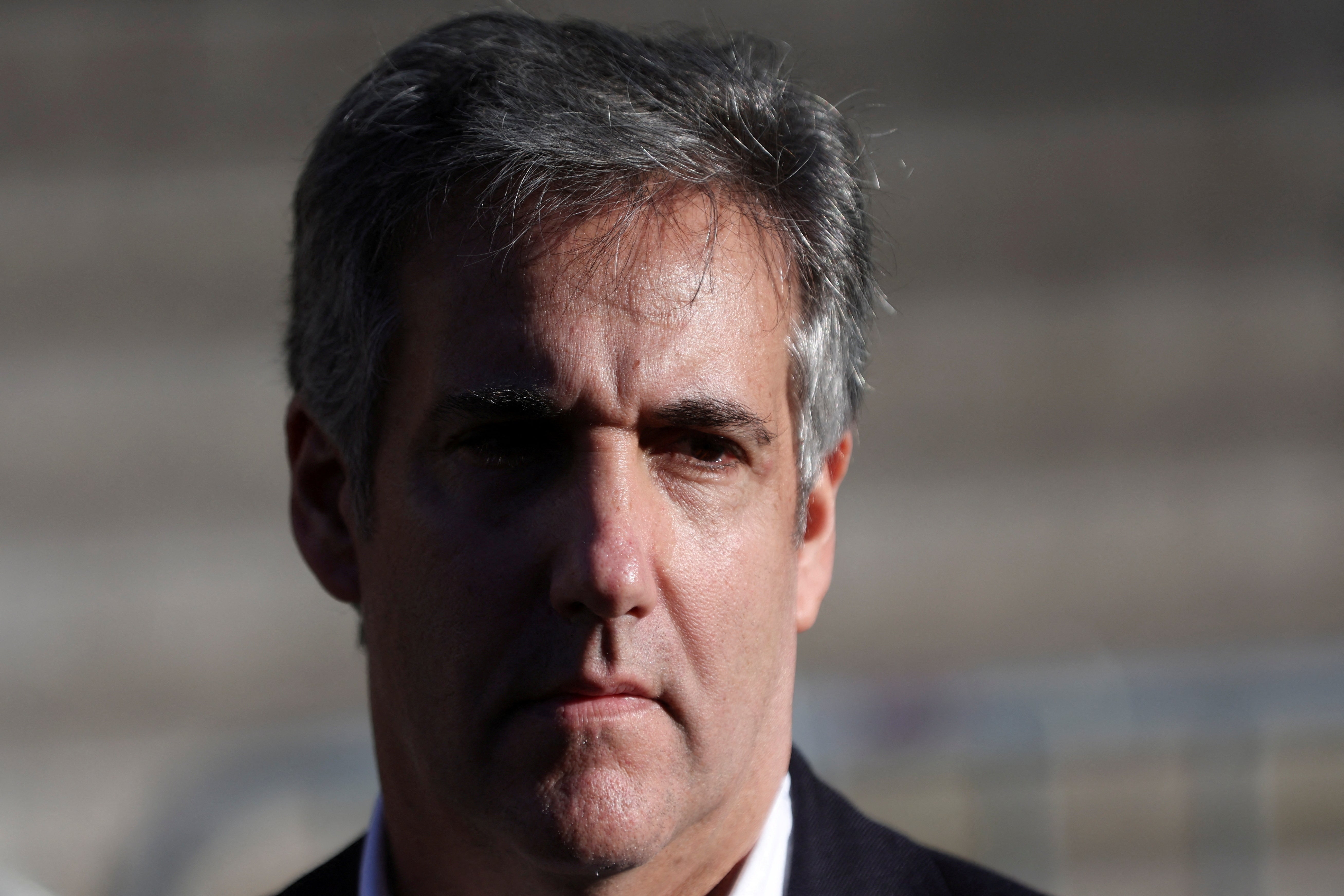 <p>Former Trump attorney Michael Cohen looks on after attending the Trump Organization civil fraud trial, outside New York State Supreme Court in the Manhattan borough of New York City in October 2023 </p>