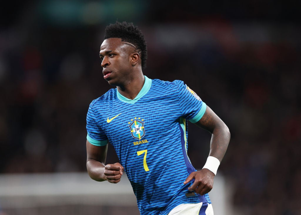 Vinicius played for Brazil against England over the weekend