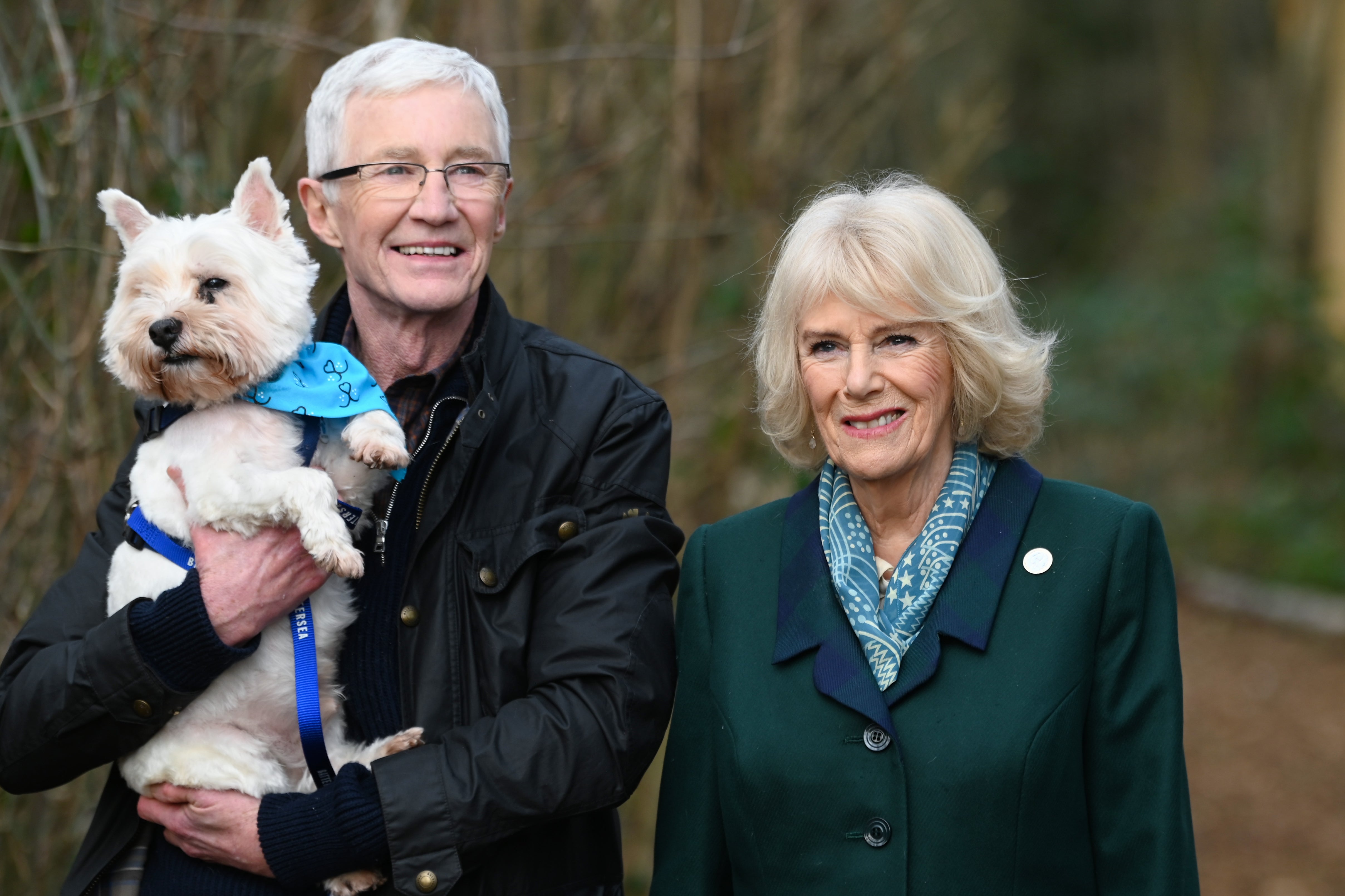 Different chapter: O’Grady filmed a special episode of ‘For The Love of Dogs’ with Queen Camilla