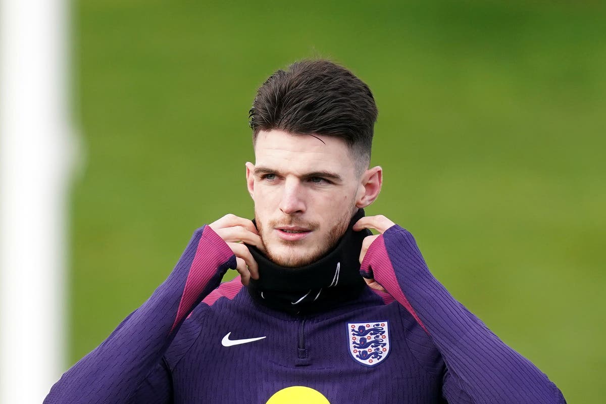 Declan Rice to captain England against Belgium on his 50th appearance