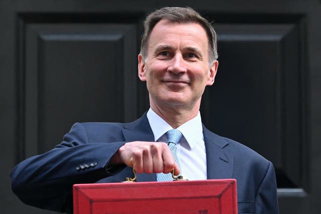 <p>Jeremy Hunt prioritised tax cuts for workers in his spring budget </p>